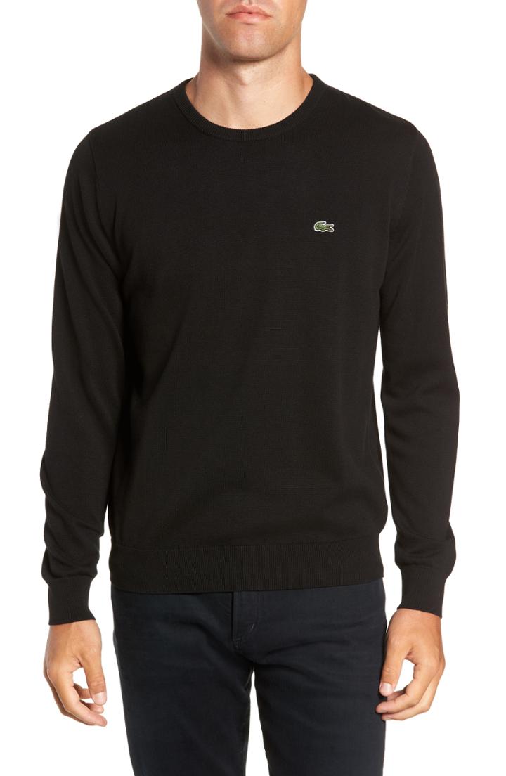 Men's Lacoste Jersey Crewneck Sweater (m) - Grey