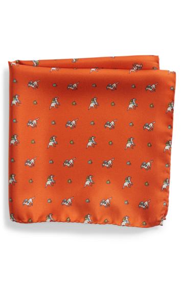 Men's Lazyjack Press Riding Derby Silk Pocket Square
