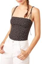 Women's Reformation Lily Polka Dot Top - Black