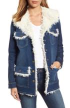 Women's Kut From The Kloth Kirsten Faux Shearling Lined Jacket - Blue