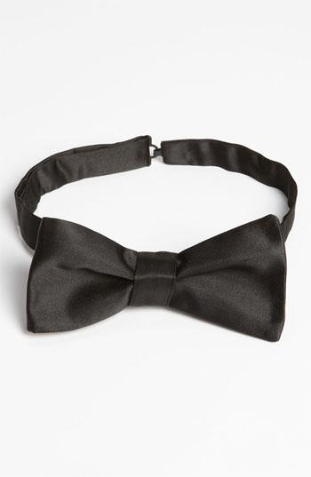 Men's Boss Silk Bow Tie, Size - Black