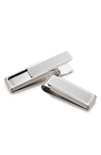 Men's M-clip Honeycomb Money Clip - Metallic