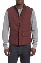 Men's Barbour Lowerdale Quilted Vest, Size - Burgundy