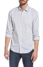 Men's Bonobos Unbutton Down Slim Fit Plaid Sport Shirt R - White