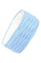 Echo Cross Cable Knit Headband, Size - Blue