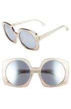 Women's Alice + Olivia Canton 55mm Special Fit Square Sunglasses - Stellar