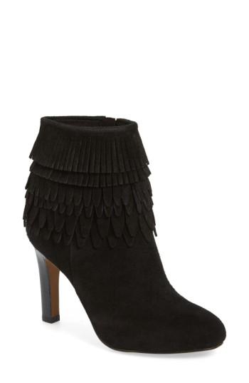 Women's Isola 'layton' Fringe Bootie M - Black