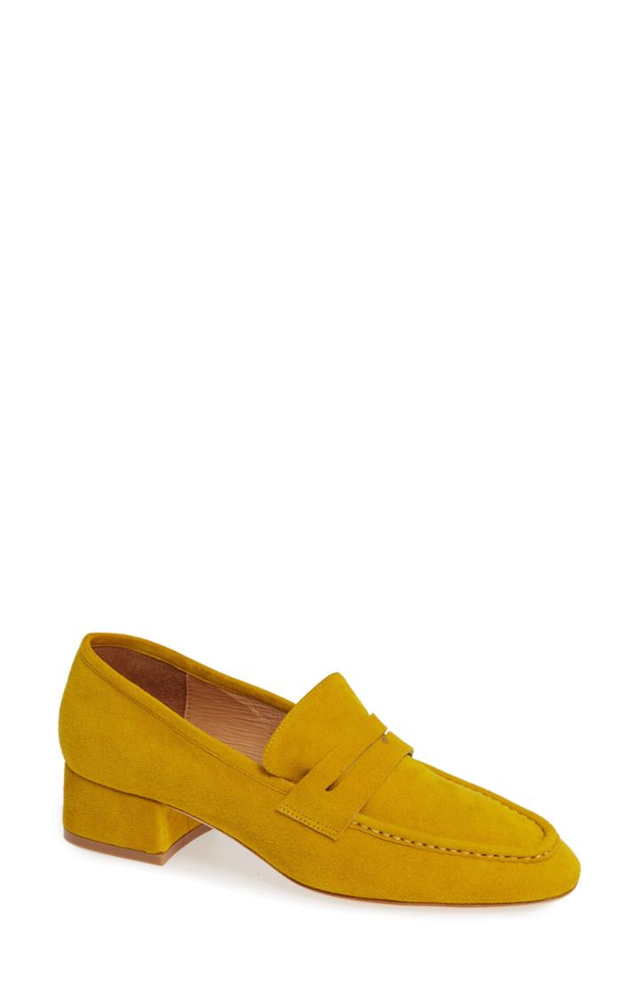 Women's Grey City Scarlett Loafer M - Yellow