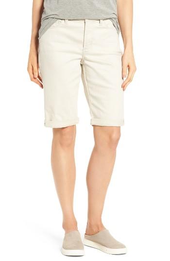 Women's Nydj Briella Roll Cuff Denim Shorts - Beige