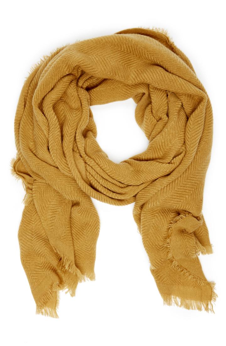 Women's Sole Society Oversize Blanket Scarf, Size - Yellow