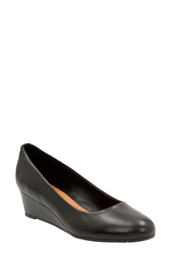 Women's Clarks 'vendra Bloom' Wedge Pump W - Black