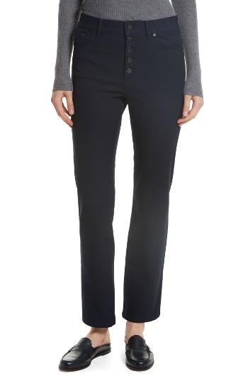 Women's Joseph Straight Leg Gabardine Pants Us / 34 Fr - Blue