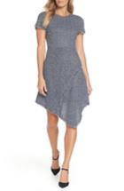 Women's Eliza J Asymmetrical Tweed Dress - Blue