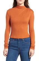 Women's Bp. Draped Funnel Neck Top, Size - Black