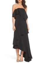 Women's C/meo Collective With You Strapless Asymmetric Gown - Black
