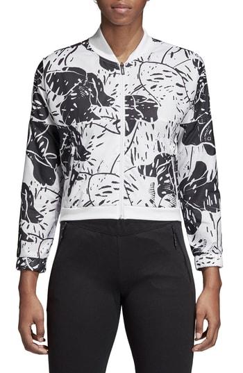 Women's Adidas Bomber Jacket - White
