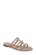 Women's Valentino Garavani Rockstud Slide Sandal .5us / 37.5eu - Beige