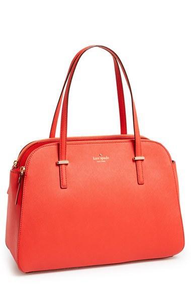 Kate Spade New York 'cedar Street - Elissa' Leather Tote Maraschino
