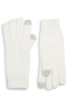 Women's Nordstrom Knit Tech Gloves, Size - Ivory