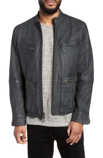Men's John Varvatos X Nick Jonas Modern Moto Jacket - Grey
