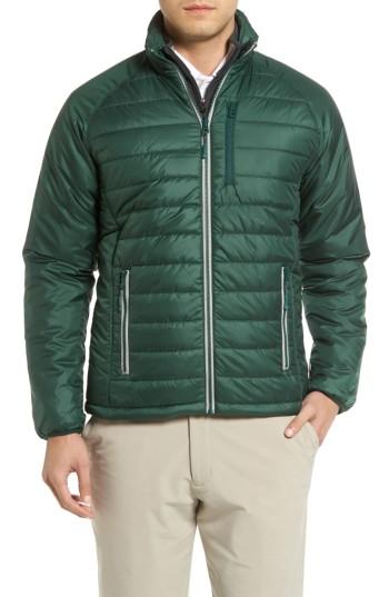 Men's Cutter & Buck Barlow Pass Quilted Jacket, Size - Black