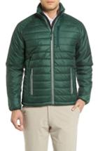 Men's Cutter & Buck Barlow Pass Quilted Jacket, Size - Black