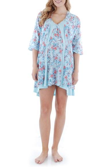 Women's Everly Grey Dawn 4-piece Maternity/nursing Pajama Set