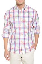 Men's Tommy Bahama Vedado Regular Fit Plaid Sport Shirt - White