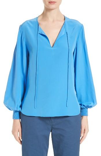 Women's Tibi Pintuck Silk Top