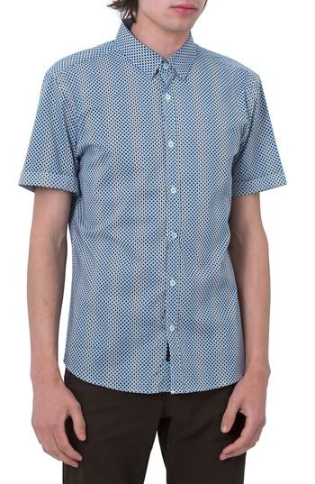 Men's 7 Diamonds Goodnight Sun Woven Shirt - Blue