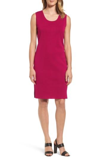 Women's Ming Wang Knit Sheath Dress - Pink