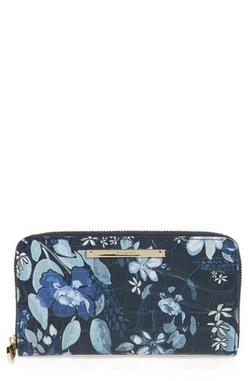 Women's Brahmin Suri Leather Zip Around Wallet - Blue