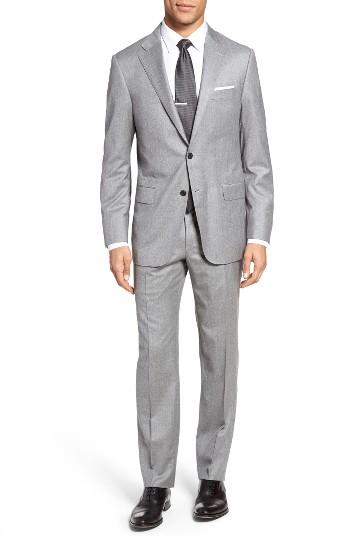 Men's Hickey Freeman Heritage Classic Fit Solid Wool Blend Suit