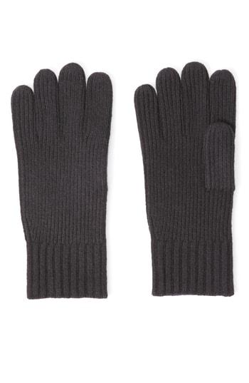 Men's Club Monaco Kensington Cashmere Gloves, Size - Black