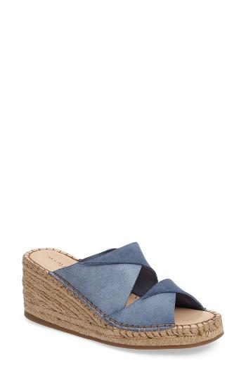 Women's Kelsi Dagger Brooklyn Inwood Wedge Sandal .5 M - Blue