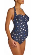 Women's Pez D'or Multi Dot One-piece Maternity Swimsuit - Blue