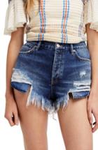 Women's Free People Loving Good Vibrations Shorts - Blue