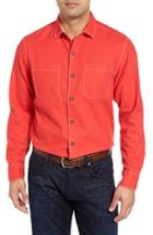 Men's Tommy Bahama Sea Glass Original Fit Flannel Shirt - Red