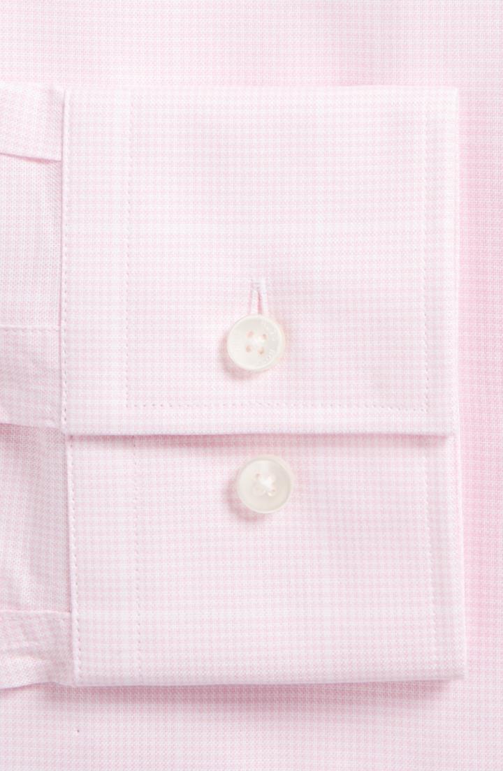 Men's Boss Jason Slim Fit Houndstooth Dress Shirt - Pink