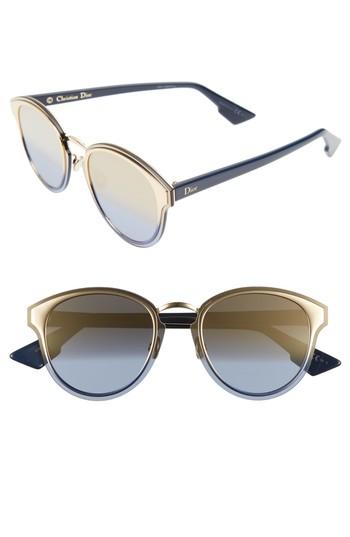 Women's Dior Nightfall 65mm Sunglasses - Gold/ Blue