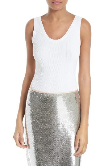 Women's Diane Von Furstenberg Rib Knit Tank, Size - Ivory