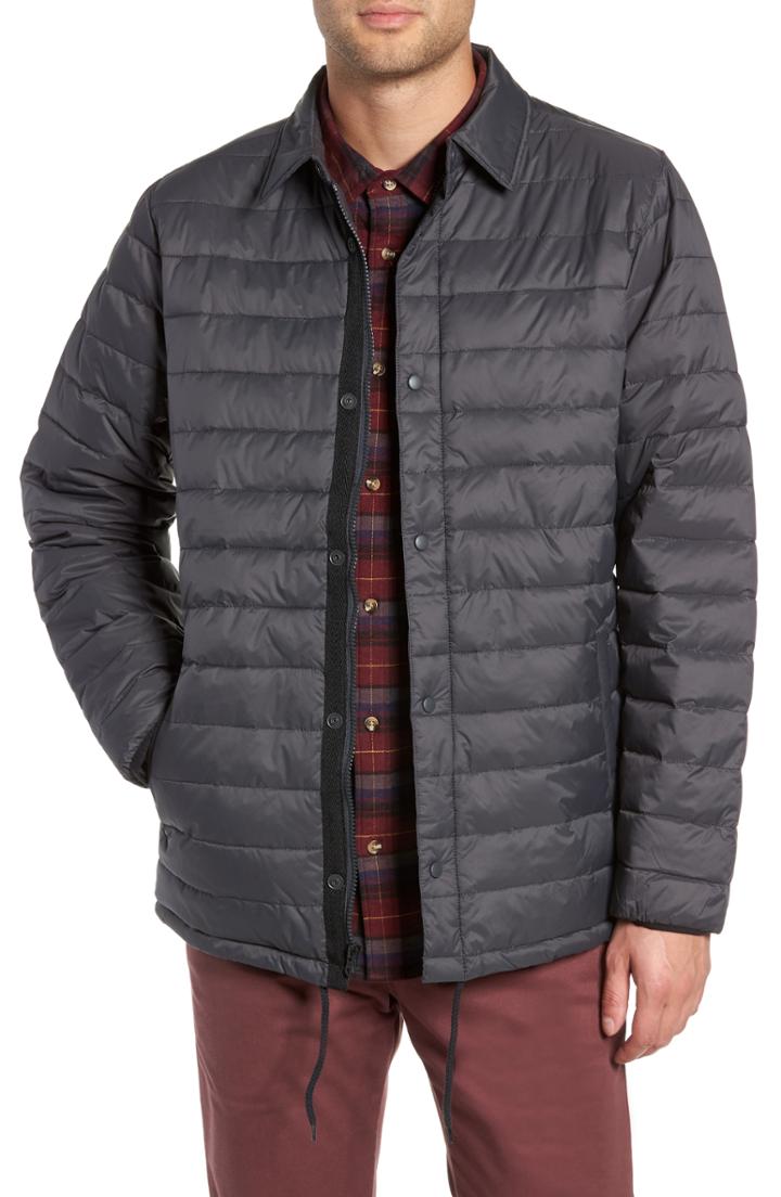 Men's Vans Jonesport Ii Mte Quilted Jacket, Size - Grey