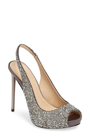 Women's Imagine Vince Camuto 'pavi' Slingback Peep Toe Pump M - Grey