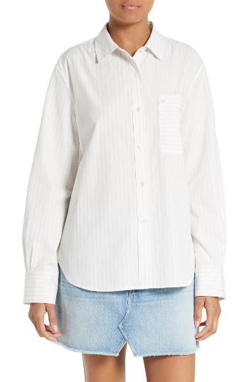 Women's Frame Poplin Boyfriend Shirt