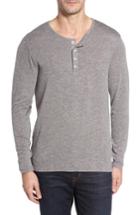 Men's Stone Rose Light Flame Henley (m) - Grey