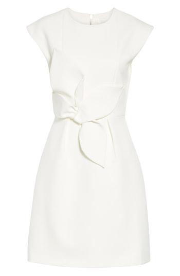 Women's Ted Baker London Polly Structured Bow Dress - Ivory
