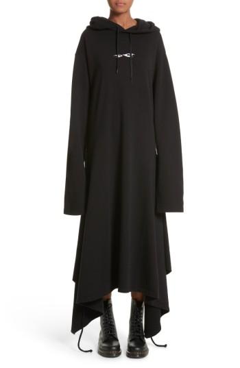 Women's Vetements Hoodie Wrap Dress