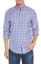Men's Vineyard Vines Murray Edgewater Plaid Classic Fit Sport Shirt, Size - Blue
