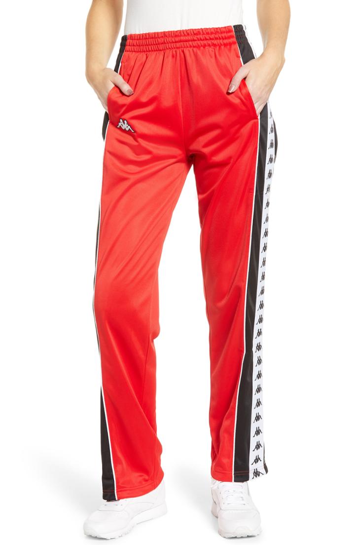Women's Kappa 222 Banda Big Bay Pants - Red