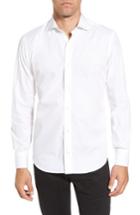 Men's Eleventy Trim Fit Sport Shirt, Size - White